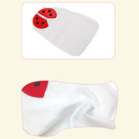 Best baby sweat towel with ladybirds pattern